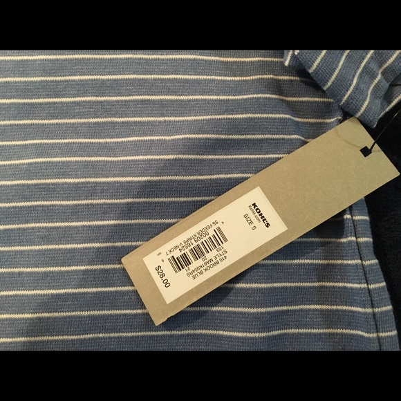 NEW Striped Apt 9 vneck t-shirt - S - Picture 3 of 3